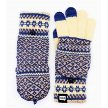 Load image into Gallery viewer, EVLOG | MIT Knittd Tactile Gloves | Vanilla Beige Blue - LONDØNWORKS