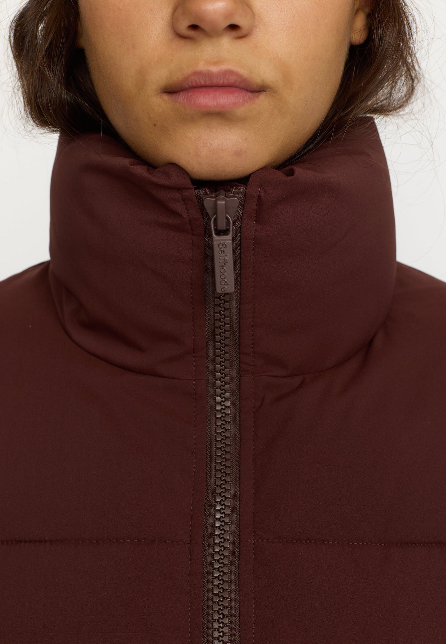 SELFHOOD | 77293 Short Puffer | Burgundy | LONDØNWORKS