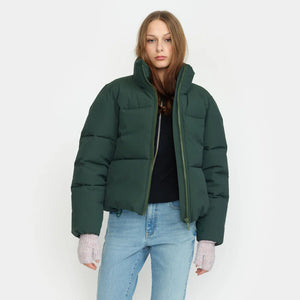 SELFHOOD | 77293 Short Puffer | Dark Green