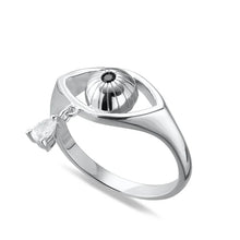 Load image into Gallery viewer, SCREAM PRETTY | Crying Eye Ring | Silver