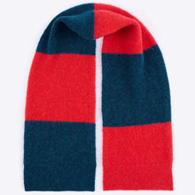 Load image into Gallery viewer, LOWIE | Alpaca Stripe Scarf | Red &amp; Blue