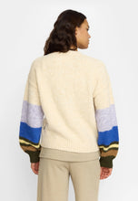 Load image into Gallery viewer, SELFHOOD | 66105 Striped Soft Sweater | Off White Blue