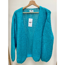 Load image into Gallery viewer, ØST LONDON | Smila Mohair Cardigan | Turquoise - LONDØNWORKS