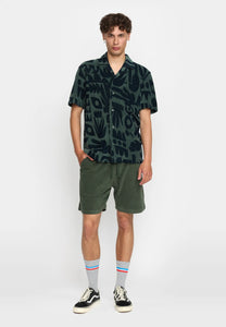 REVOLUTION | 3185 Terry Cuban Shirt | Dust Green - LONDØNWORKS