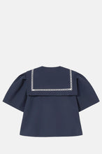 Load image into Gallery viewer, THE TINY BIG SISTER | Sailor Neck Blouse | Navy