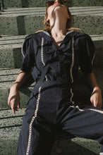 Load image into Gallery viewer, THE TINY BIG SISTER | Wide Pants | Navy