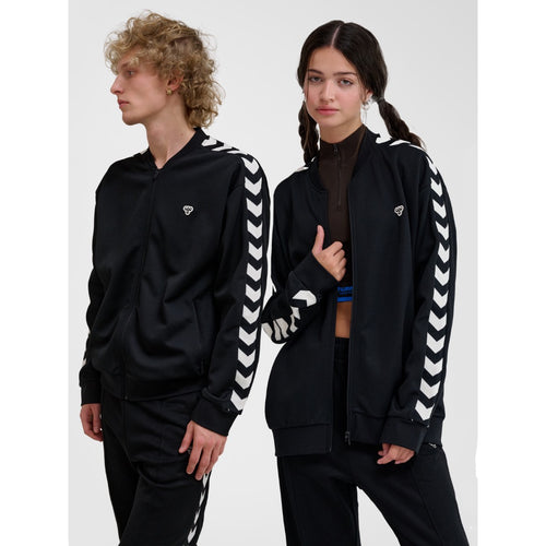 HUMMEL | hmlARCHIVE Regular Poly Zip Jacket | Black - LONDØNWORKS