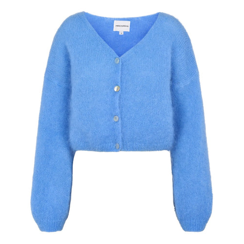 AMERICANDREAMS | Cornelia Cropped Mohair Cardigan | Sky Blue - LONDØNWORKS