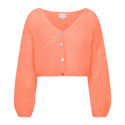 AMERICANDREAMS | Cornelia Cropped Mohair Cardigan | Burnt Orange - LONDØNWORKS