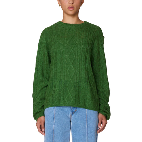 OBEY | W Isabella Loose Cable Sweater | Clover