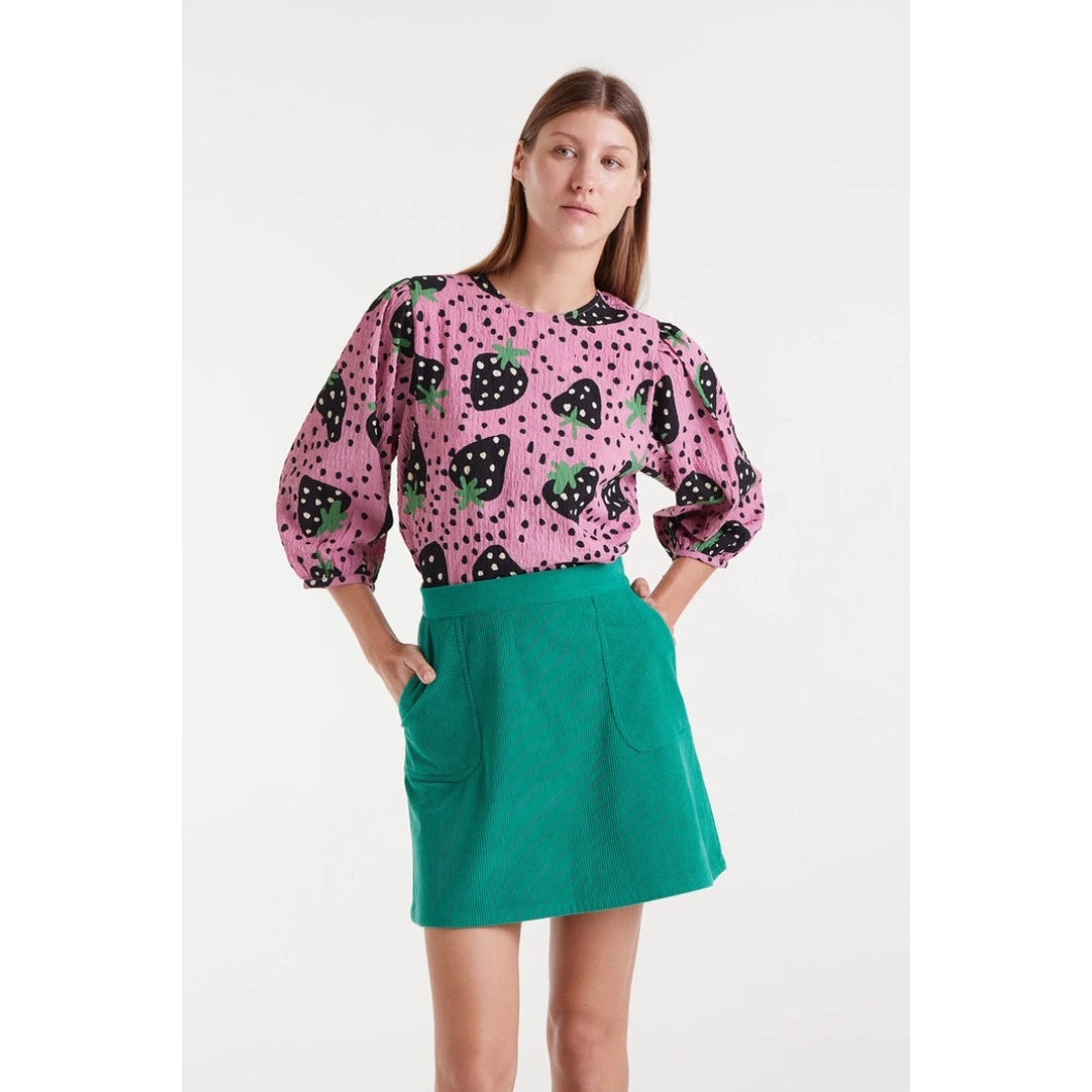 COMPANIA FANTASTICA | Seersucker Top | Morango Big - LONDØNWORKS