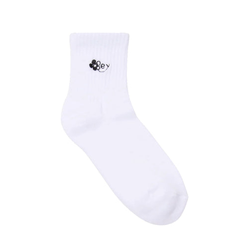 OBEY | Flower Socks | White