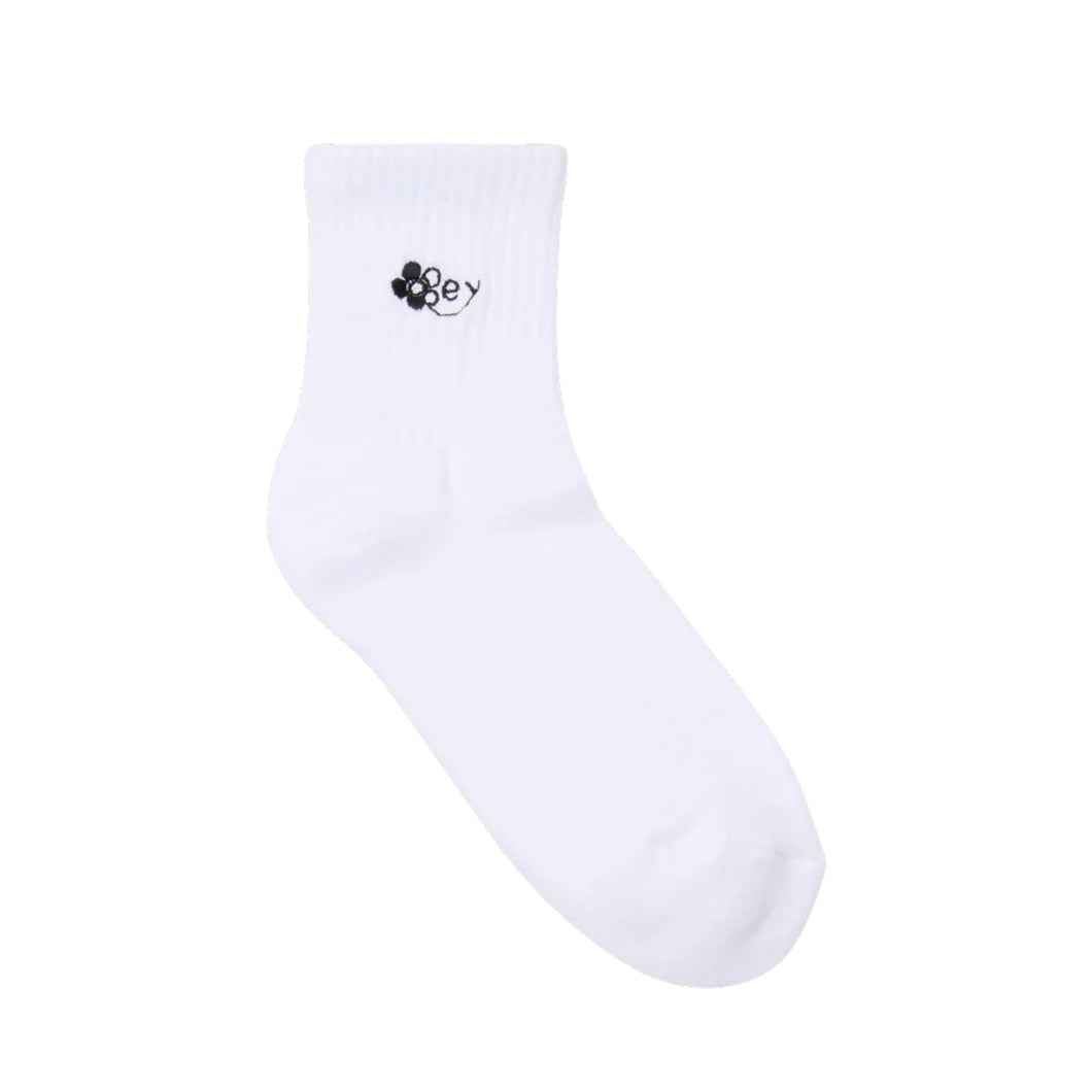 OBEY | Flower Socks | White