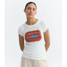 Load image into Gallery viewer, THINKING MU | Sardines Mirna Tee | White