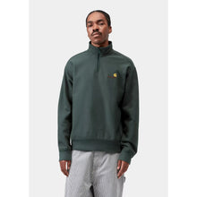 Load image into Gallery viewer, CARHARTT WIP | Half Zip American Script Sweatshirt | Kale Green