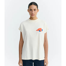 Load image into Gallery viewer, THINKING MU | Volta Trumpet Patched Tee | Ecru