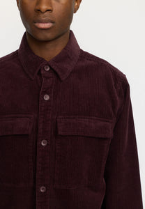REVOLUTION | 3776 Utility Shirt | Petrol Burgundy - LONDØNWORKS