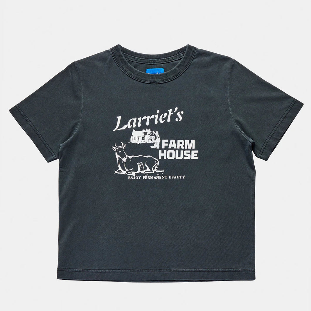 LARRIET | Wmns Farmouse Tee | Used Black - LONDØNWORKS