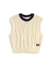 Load image into Gallery viewer, THINKING MU | Aria Knitted Vest | Ecru