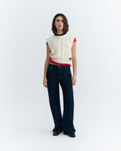 Load image into Gallery viewer, THINKING MU | Aria Knitted Vest | Ecru