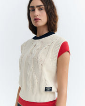 Load image into Gallery viewer, THINKING MU | Aria Knitted Vest | Ecru