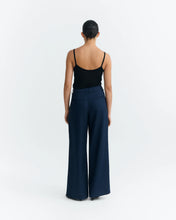 Load image into Gallery viewer, THINKING MU | Molly Wide Leg Hemp Trousers | Navy