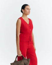Load image into Gallery viewer, THINKING MU | Alisa Vest Top | Red