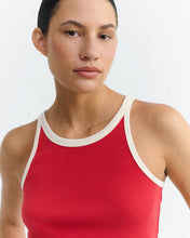 Load image into Gallery viewer, THINKING MU | Harriet Contrast Halter Top | Red
