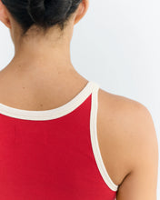 Load image into Gallery viewer, THINKING MU | Harriet Contrast Halter Top | Red