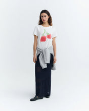Load image into Gallery viewer, THINKING MU | Ida Blurry Cherry Tee | White