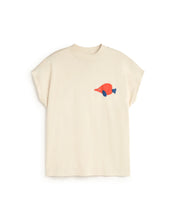 Load image into Gallery viewer, THINKING MU | Volta Trumpet Patched Tee | Ecru