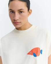 Load image into Gallery viewer, THINKING MU | Volta Trumpet Patched Tee | Ecru