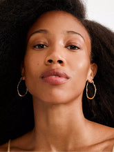 Load image into Gallery viewer, PILGRIM | Timber Hoop Earrings | Gold Plated