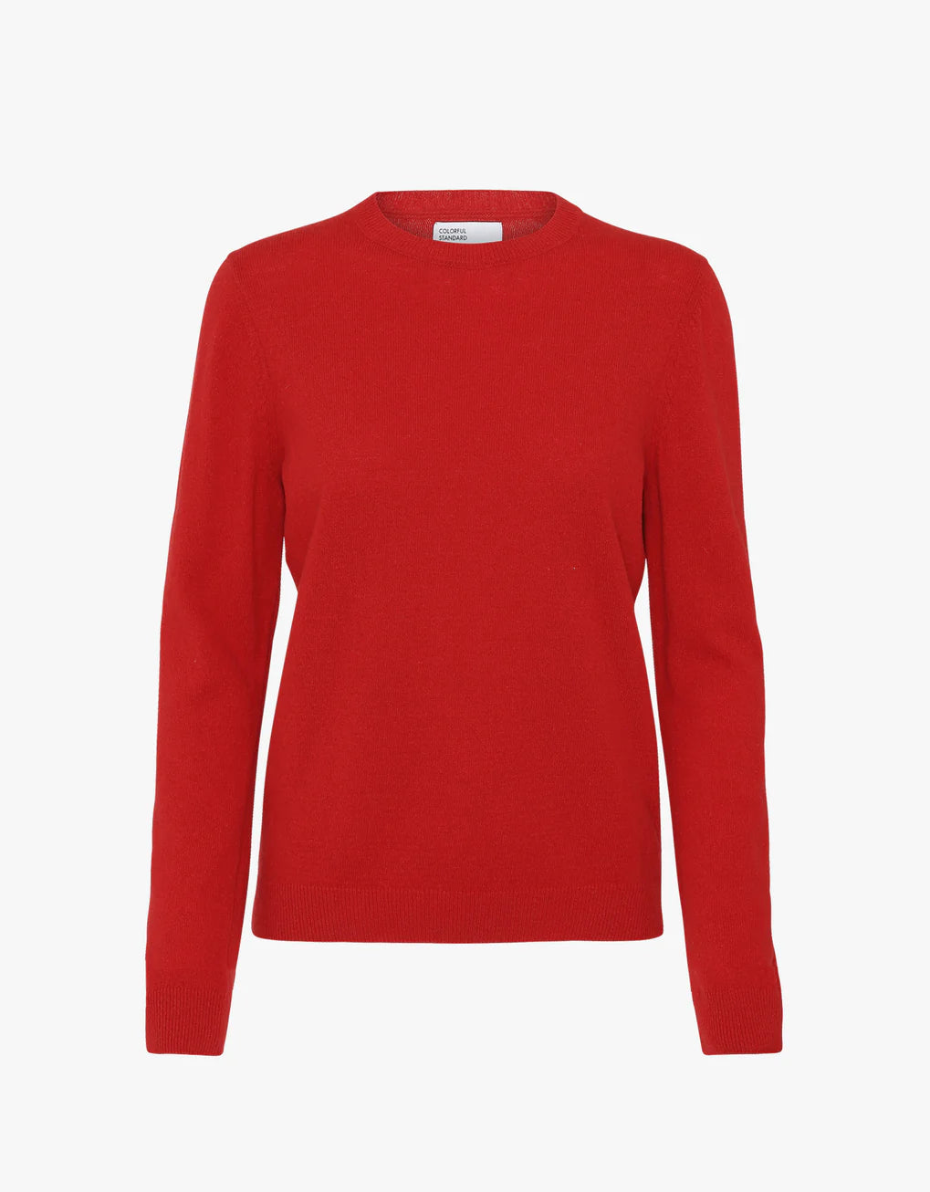 COLORFUL STANDARD Women Light Merino Wool Crewneck Scarlet Red LONDONWORKS