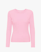 Load image into Gallery viewer, COLORFUL STANDARD | Women Organic Rib Long Sleeve T Shirt | Flamingo Pink - LONDØNWORKS