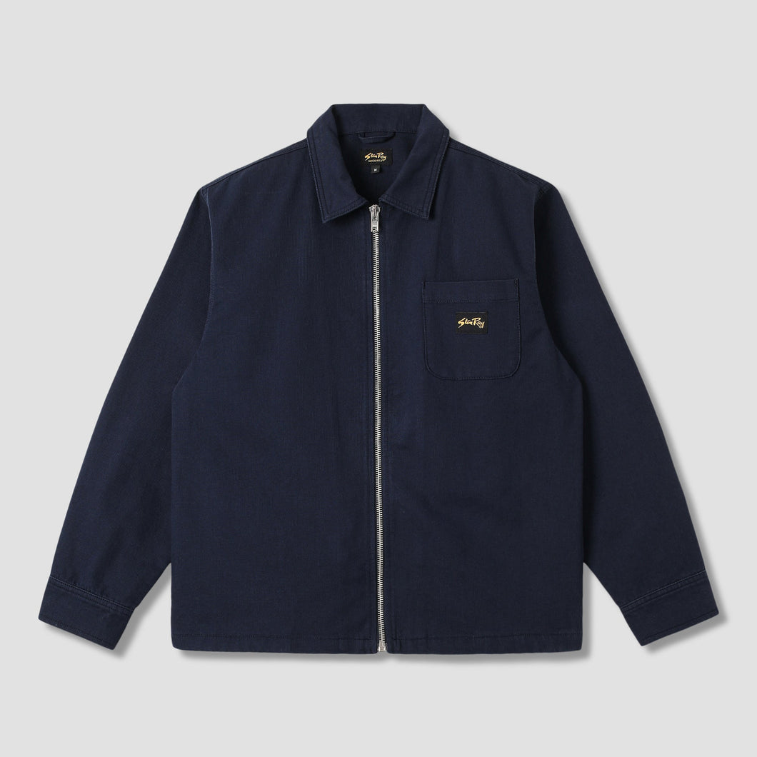 Stan Ray | Zip Shirt | Navy Bedford