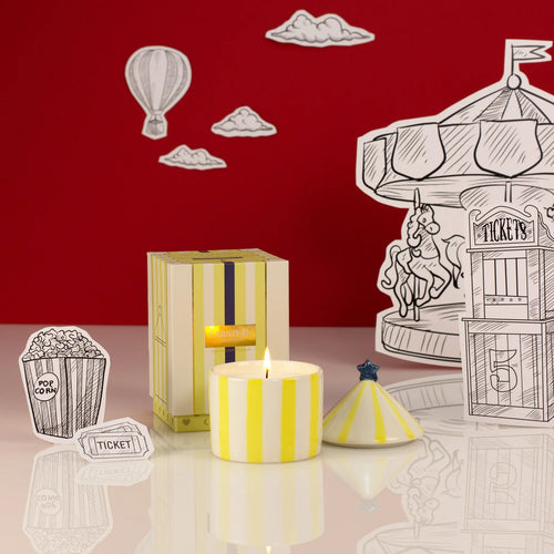 ZESTY LEMONS | CARNIVAL CANDLE | Amber & Bergamot - LONDØNWORKS
