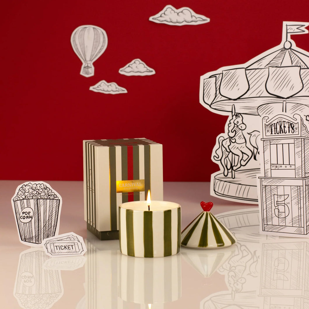 ZESTY LEMONS | CARNIVAL CANDLE | Tomato Leaf - LONDØNWORKS