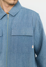 Load image into Gallery viewer, REVOLUTION | 3221 Zipped Denim Worker Shirt | Light Blue - LONDØNWORKS