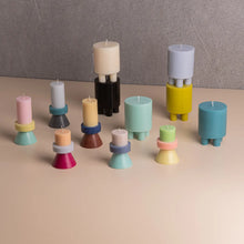Load image into Gallery viewer, OD&amp;CO | Stack Candle Mini B | Peach/Lilac/Ruby - LONDØNWORKS