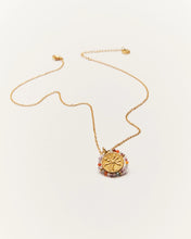 Load image into Gallery viewer, PALAS | Belamar Sunlight Medal Necklace | Gold Plated - LONDØNWORKS