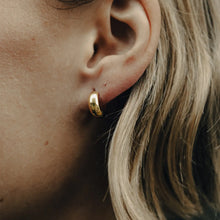 Load image into Gallery viewer, NORDIC MUSE | Small Leverback Bold Hoop Earrings | Gold - LONDØNWORKS