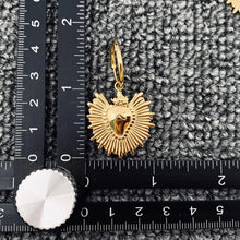 Load image into Gallery viewer, M. QUEENA | Shine Heart Gold Plated Earrings - LONDØNWORKS