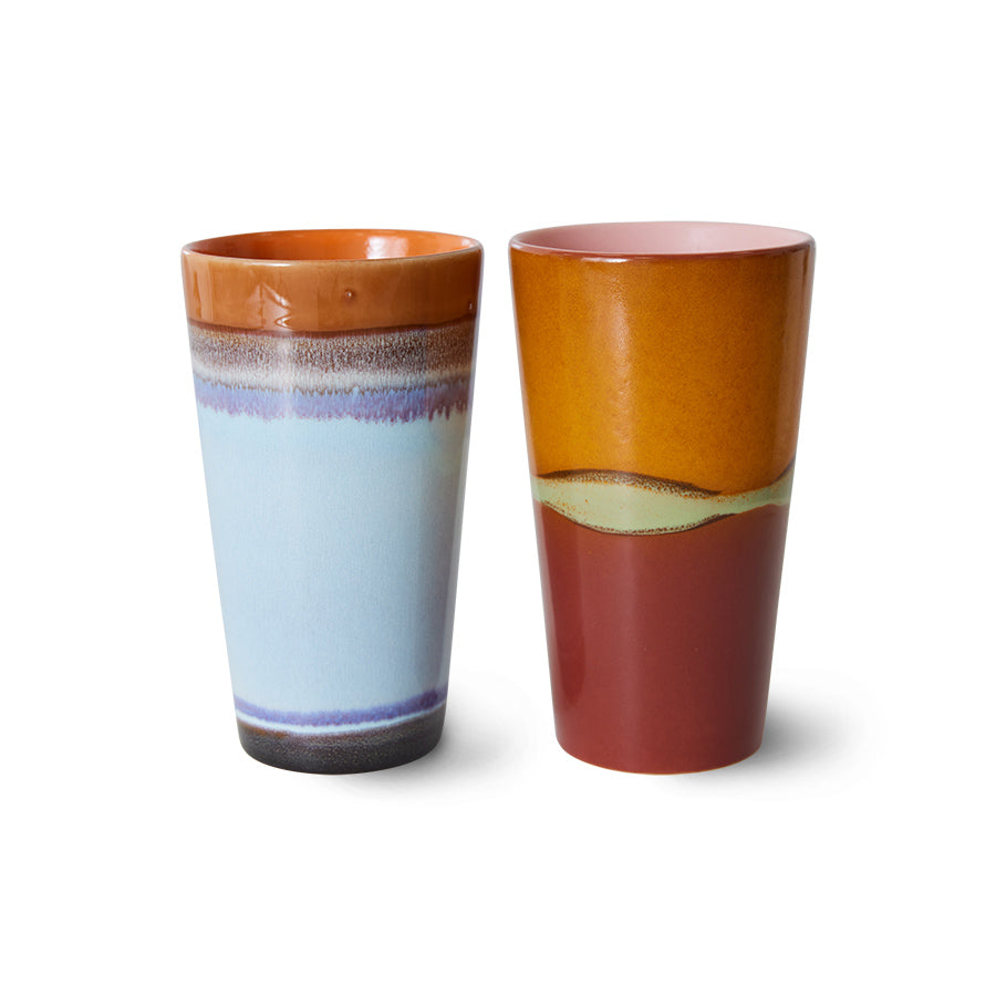 HKLIVING | Latte Mugs Set Of 2 | Clash - LONDØNWORKS