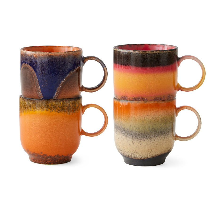 HKLIVING | Set of 4 Coffee Mugs | Brazil - LONDØNWORKS