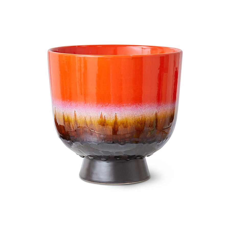 HKLIVING | Ceramic Retro Flower Pot | Cherry Red - LONDØNWORKS