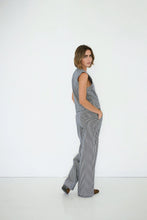Load image into Gallery viewer, THE TINY BIG SISTER | Twill Striped Vest | Light Navy - LONDØNWORKS