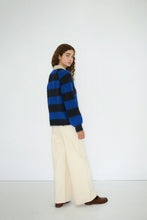 Load image into Gallery viewer, THE TINY BIG SISTER | Frank Striped Polo | Navy &amp; Ultramarine - LONDØNWORKS
