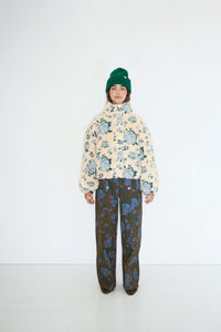 THE TINY BIG SISTER | Roses Sherpa Jacket | Vanilla - LONDØNWORKS