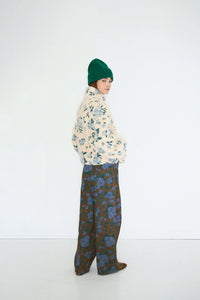 THE TINY BIG SISTER | Roses Sherpa Jacket | Vanilla - LONDØNWORKS